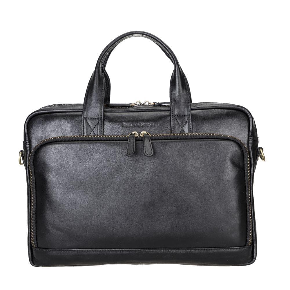 Bouletta Troy Leather Laptop Bags Rustic Black