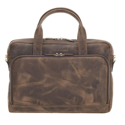 Bouletta Troy Leather Laptop Bags Antic Brown