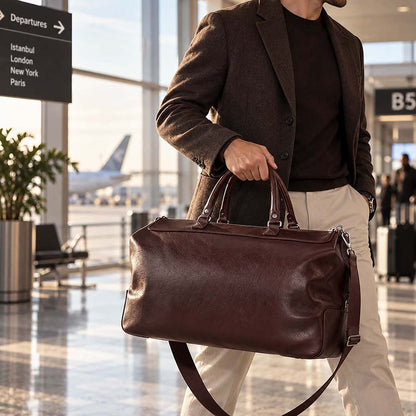 Marcovio Leather Travel Bag