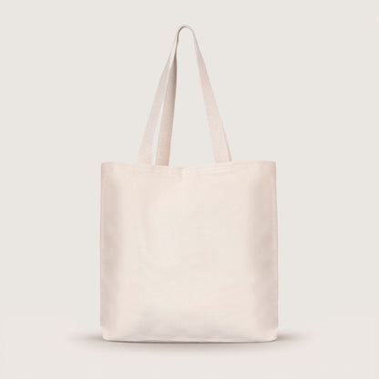 Fiora Club Tote – Floral Cream Canvas Tote Bag
