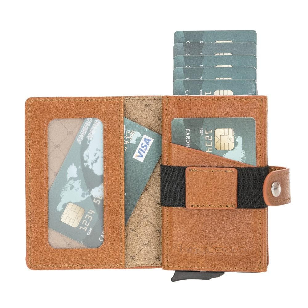 Bouletta Carlov Leather Mechanical Card Holder