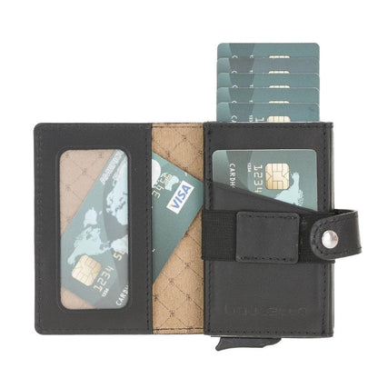 Bouletta Carlov Leather Mechanical Card Holder