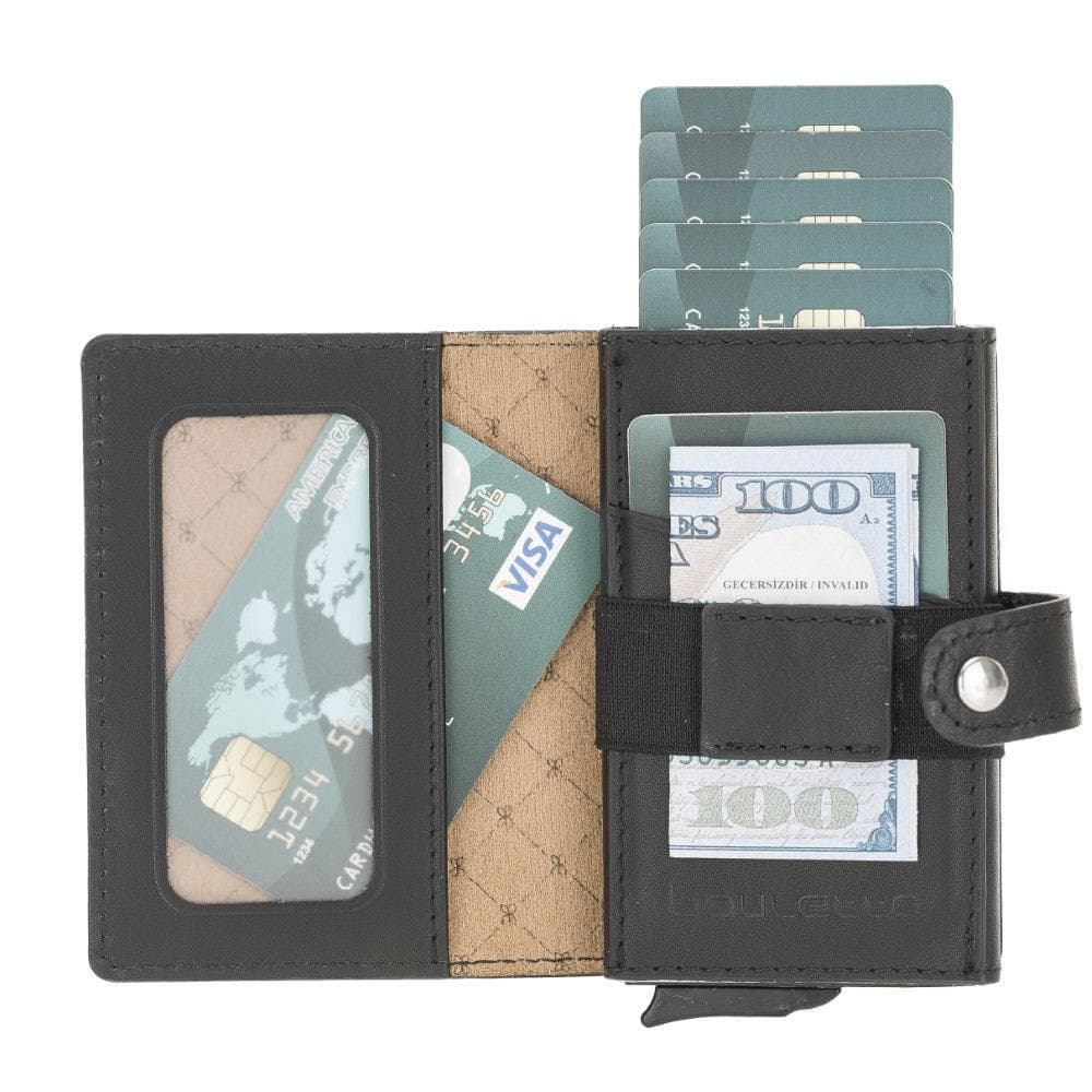 Bouletta Carlov Leather Mechanical Card Holder