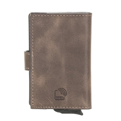 Bouletta Carlov Leather Mechanical Card Holder