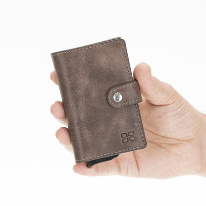 Bouletta Carlov Leather Mechanical Card Holder