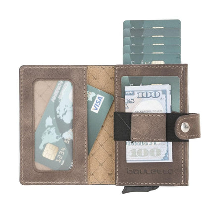 Bouletta Carlov Leather Mechanical Card Holder