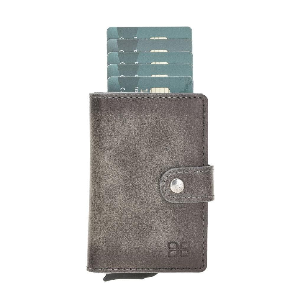 Bouletta Carlov Leather Mechanical Card Holder