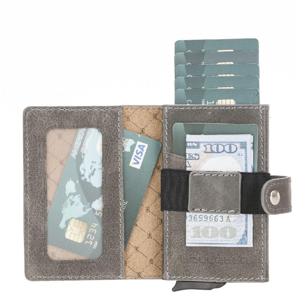 Bouletta Carlov Leather Mechanical Card Holder