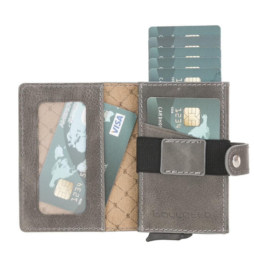 Bouletta Carlov Leather Mechanical Card Holder