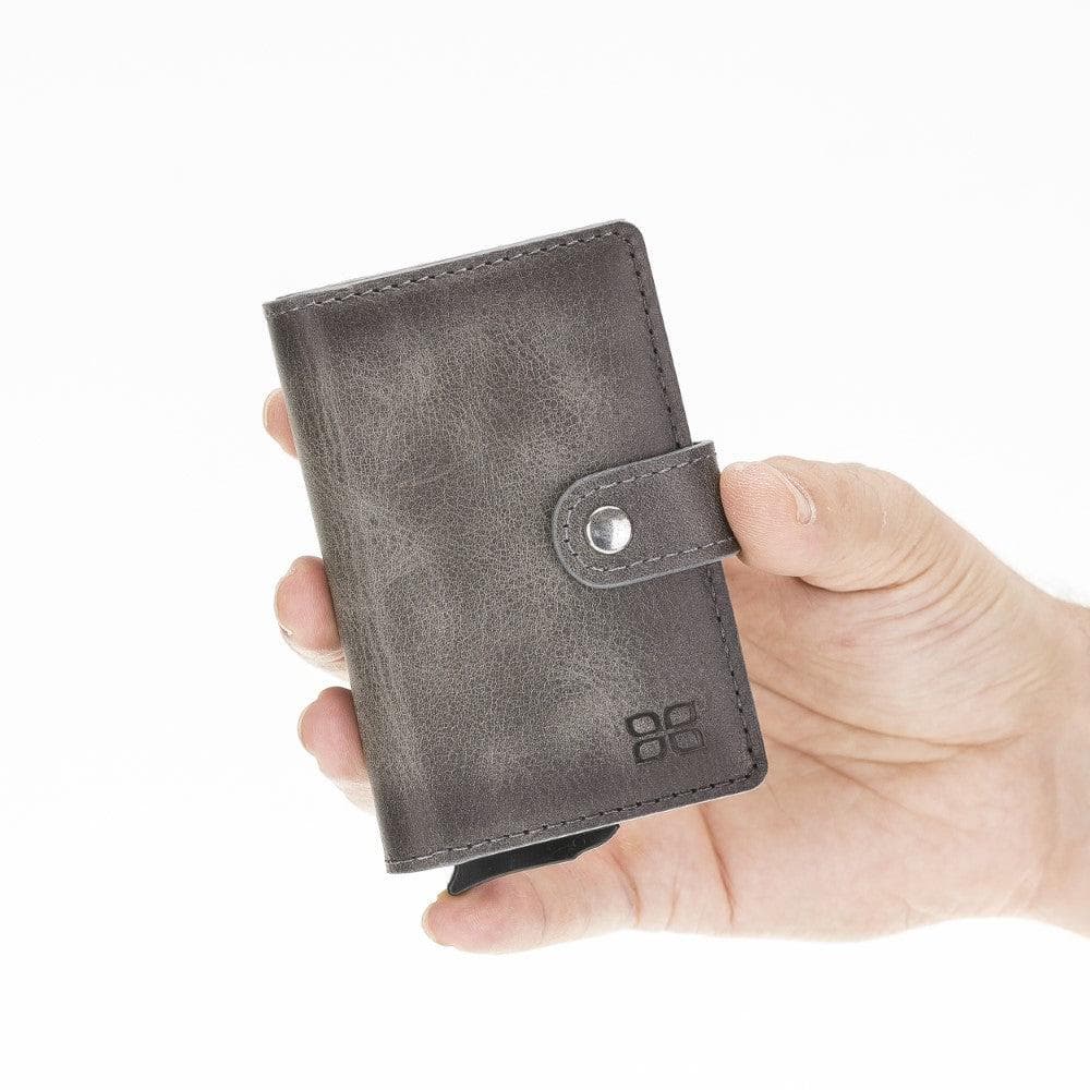 Bouletta Carlov Leather Mechanical Card Holder