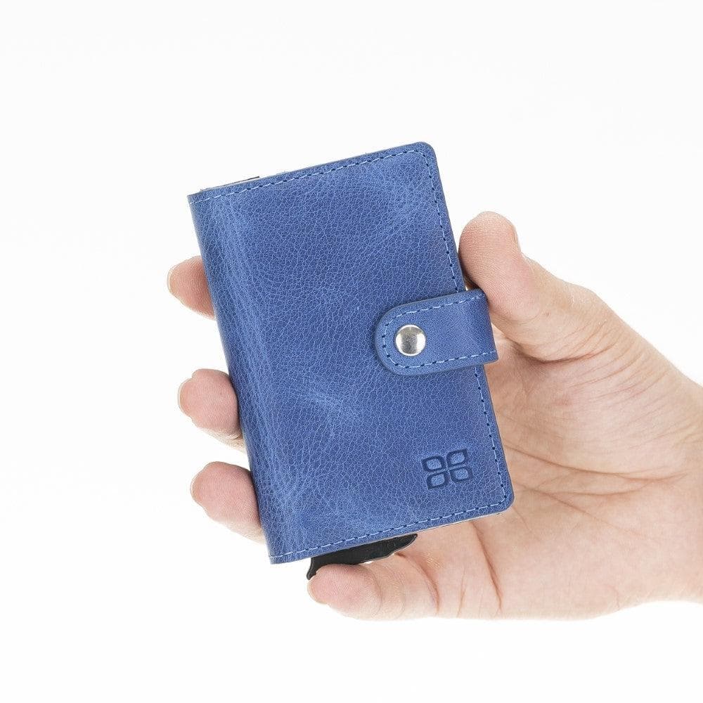 Bouletta Carlov Leather Mechanical Card Holder