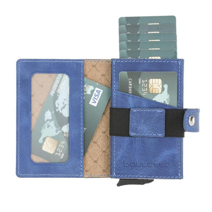 Bouletta Carlov Leather Mechanical Card Holder