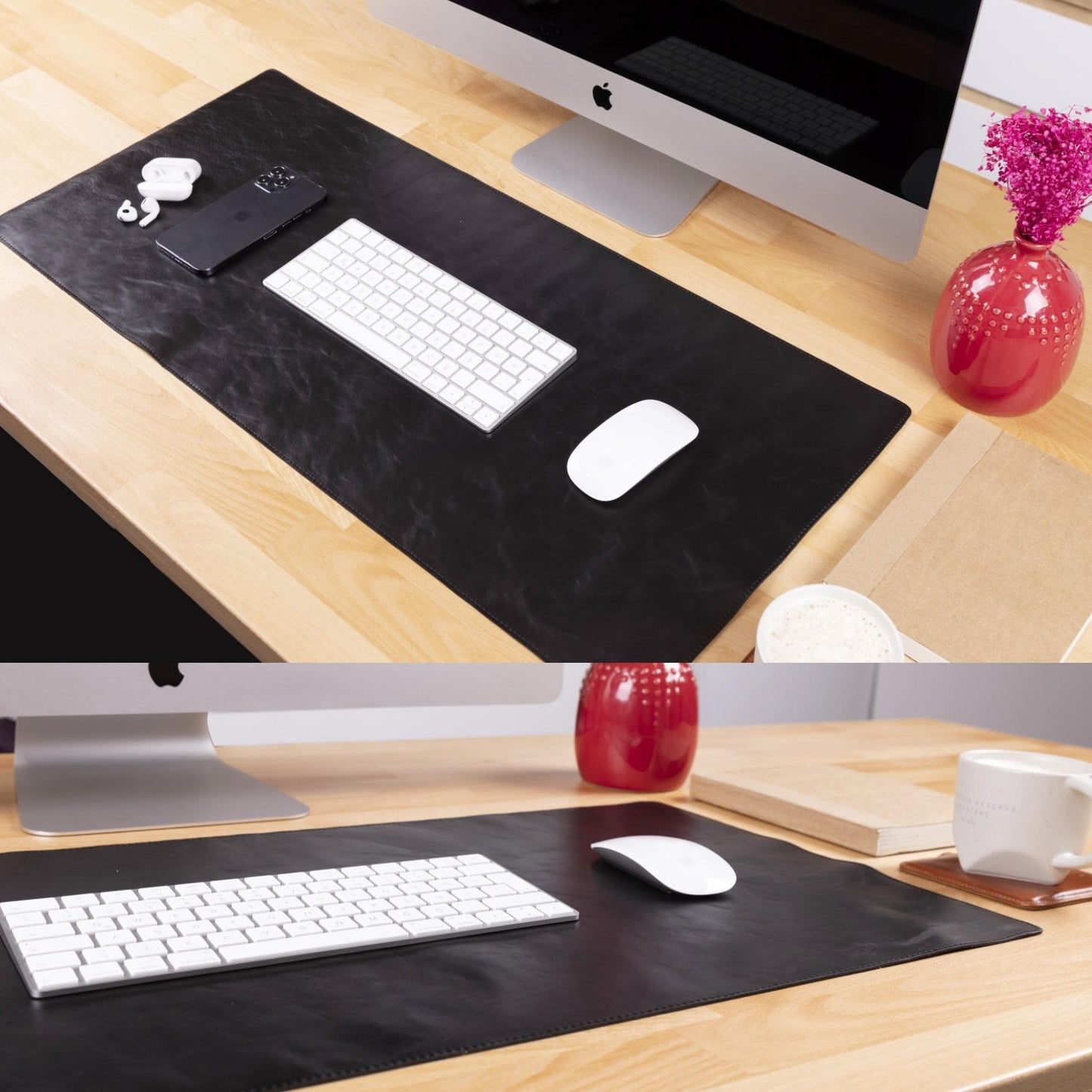 Bouletta Customizable Full Grain Leather Desk Mat