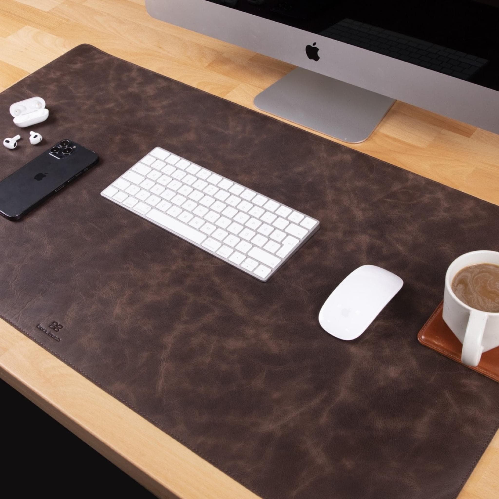 Bouletta Customizable Full Grain Leather Desk Mat