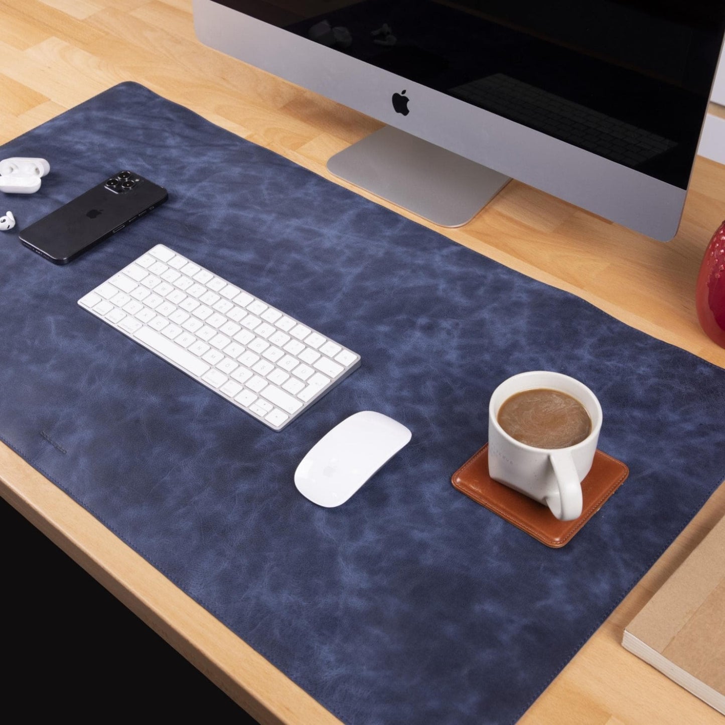 Bouletta Customizable Full Grain Leather Desk Mat