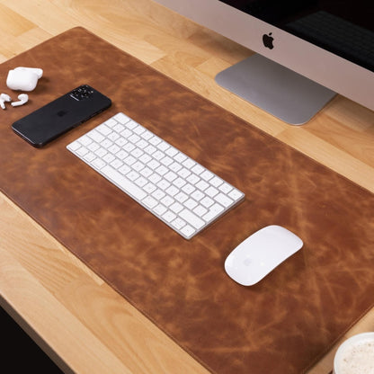 Bouletta Customizable Full Grain Leather Desk Mat