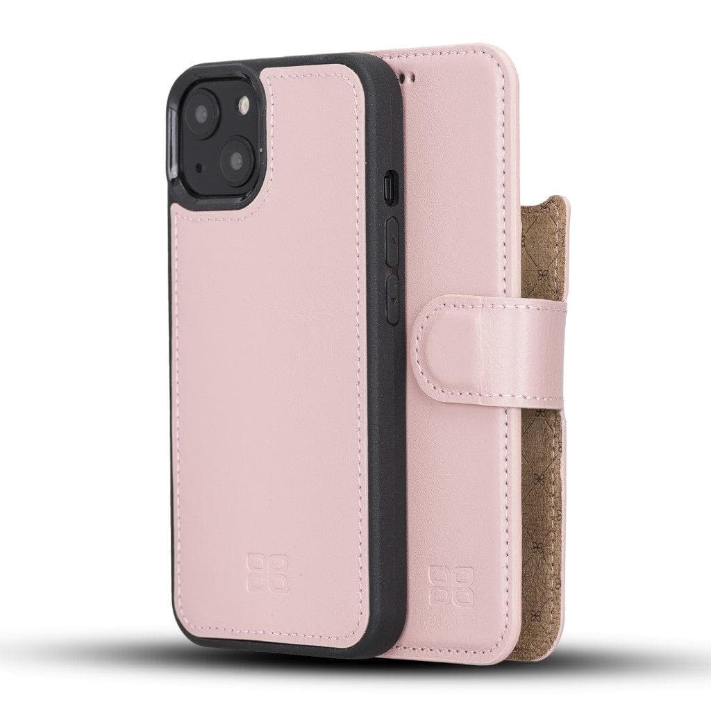 Bouletta Detachable Leather Wallet Case for Apple iPhone 13 Series iPhone 13 / Pink