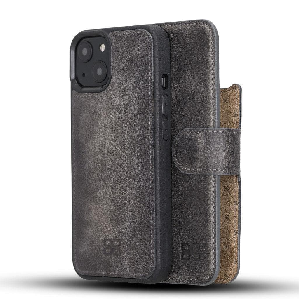 Bouletta Detachable Leather Wallet Case for Apple iPhone 13 Series iPhone 13 / Gray