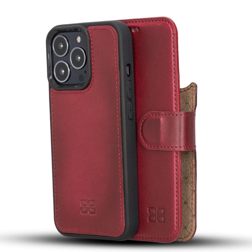 Bouletta Detachable Leather Wallet Case for Apple iPhone 13 Series iPhone 13 / Red