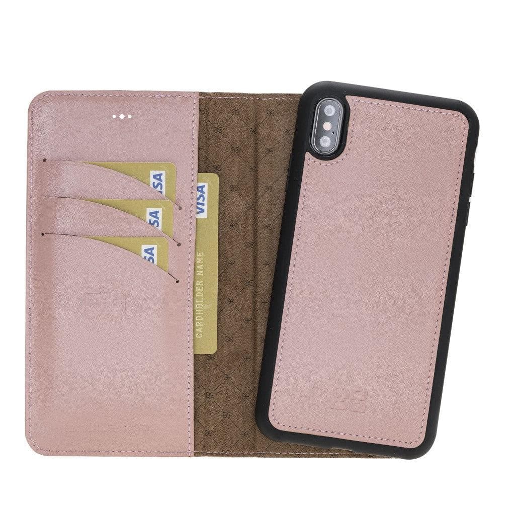 Bouletta Detachable Leather Wallet Case for Apple iPhone X Series iPhone X / XS / Pink