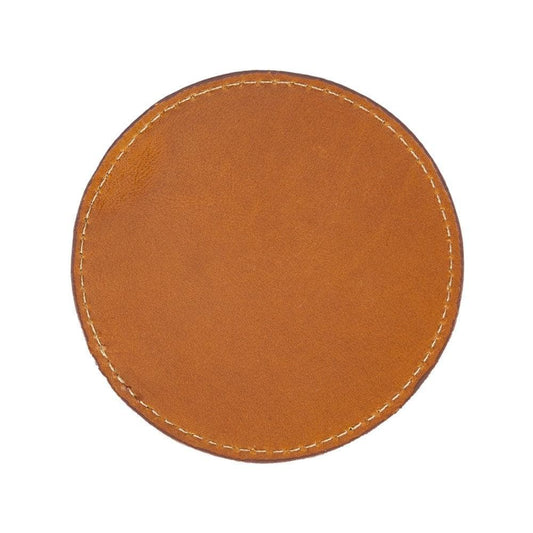 Bouletta Divine Geniun Leather Handmade Cup Coaster Rustic Tan