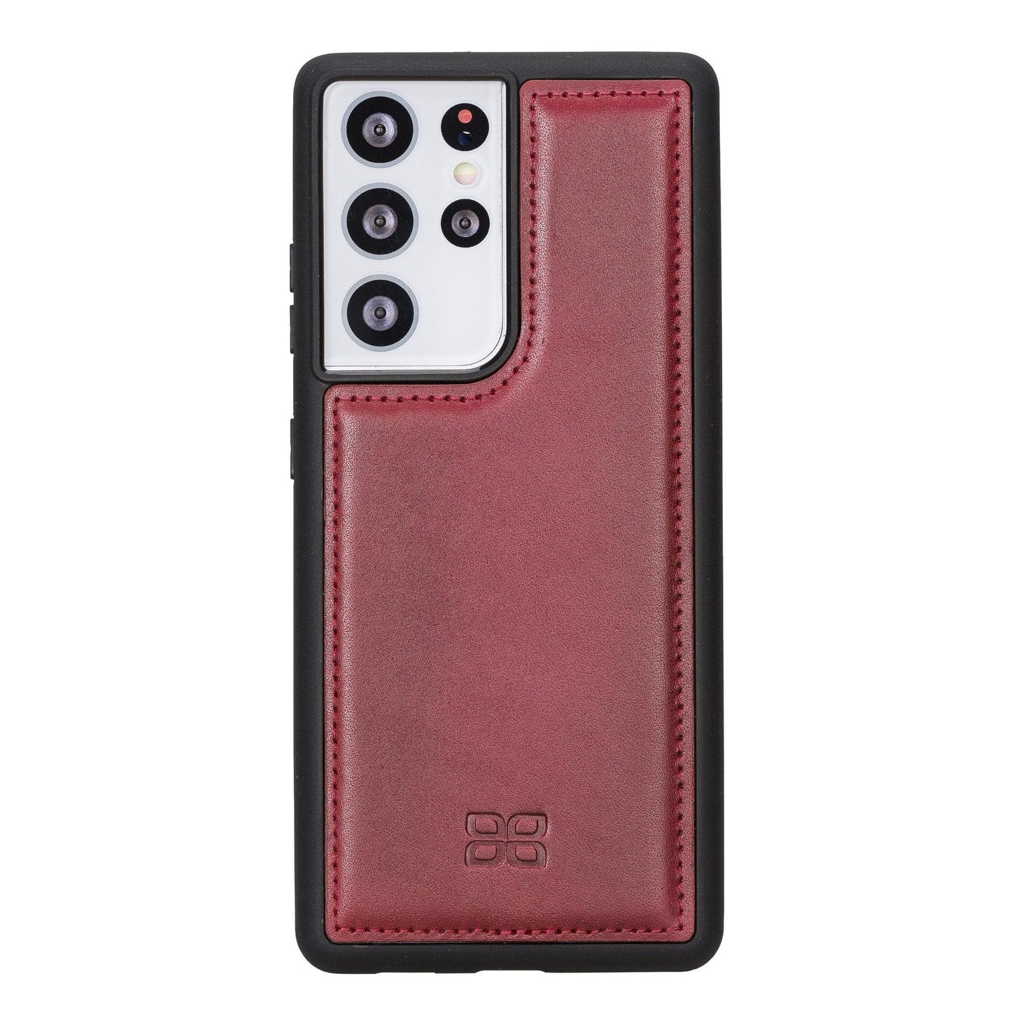 Bouletta Flex Cover Back Leather Cases for Samsung Galaxy S21 Series S21 Ultra / Red