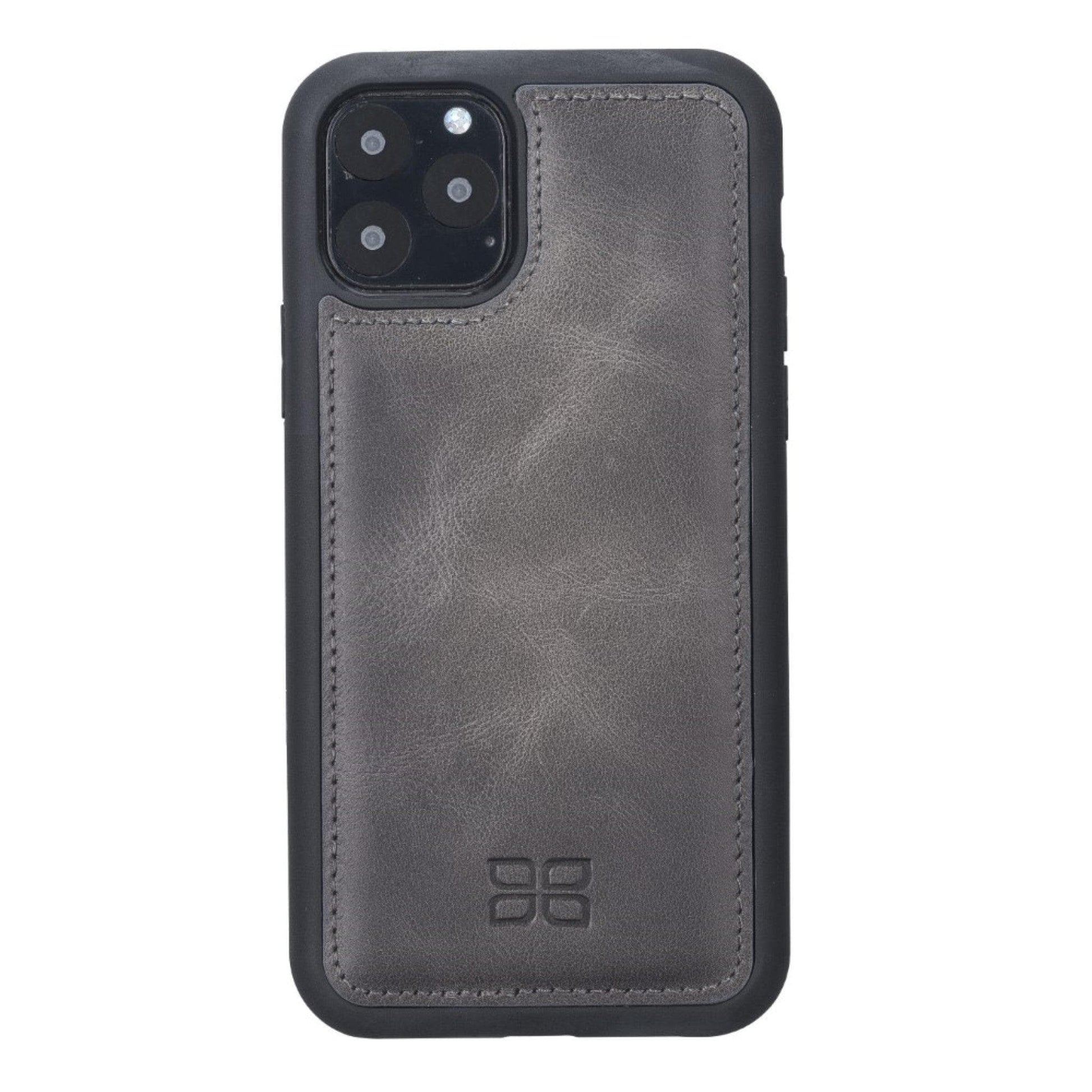 Bouletta Flex Cover Leather Back Cover Case for Apple iPhone 11 Series iPhone 11 Pro / Tiguan Gray