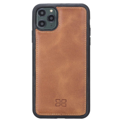 Bouletta Flex Cover Leather Back Cover Case for Apple iPhone 11 Series iPhone 11 Pro Max / Tiguan Tan