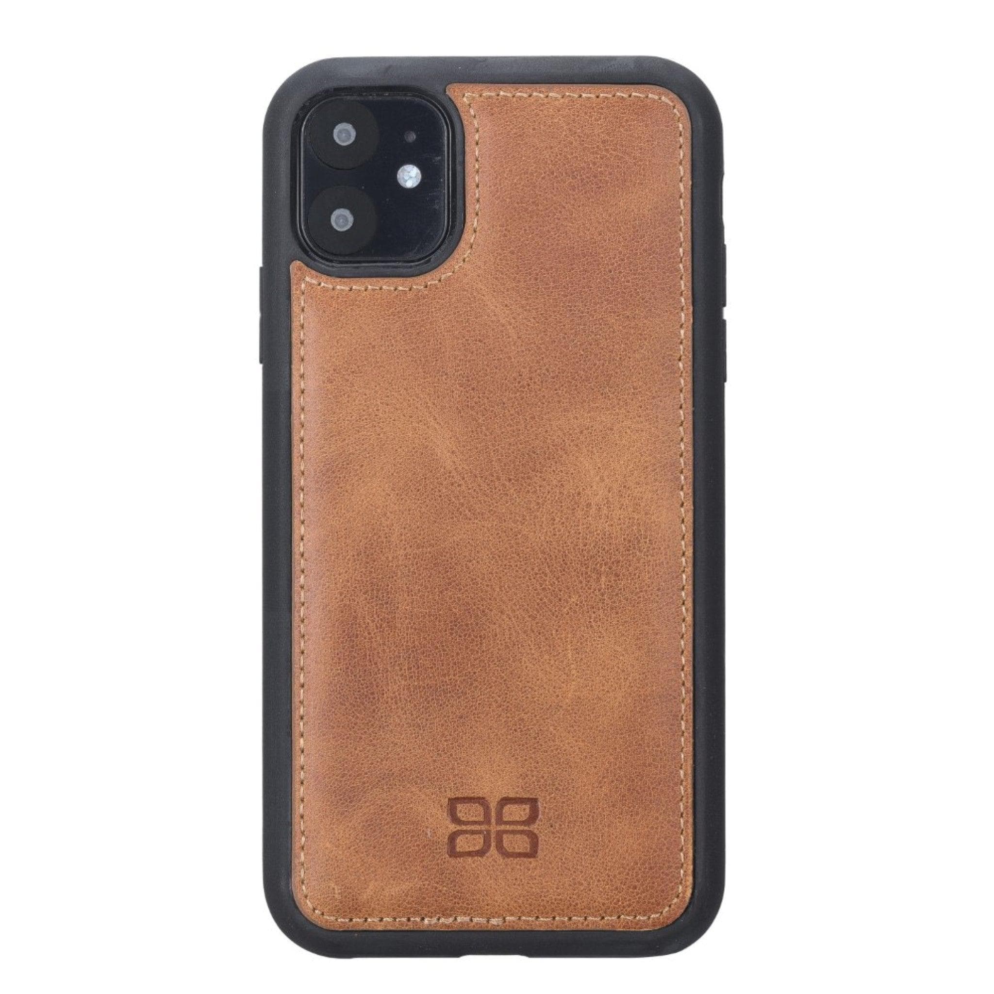 Bouletta Flex Cover Leather Back Cover Case for Apple iPhone 11 Series iPhone 11 Pro / Tiguan Tan