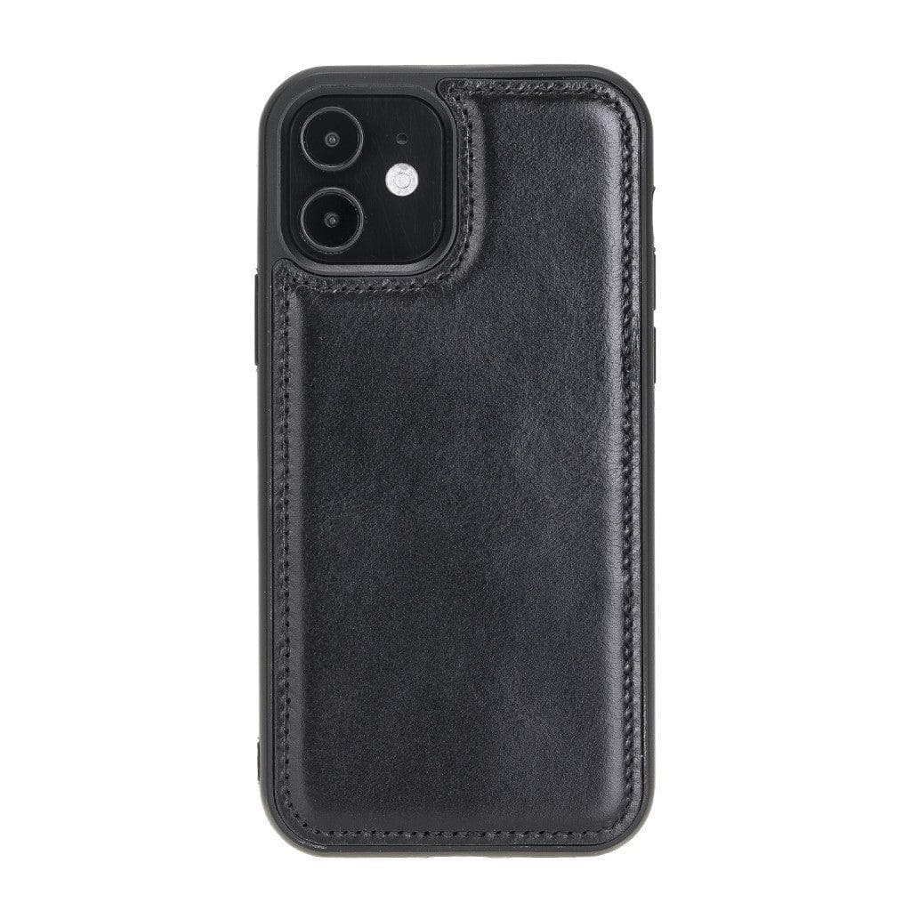 Bouletta Flexible Leather Back Cover for Apple iPhone 12 Series iPhone 12 / Black