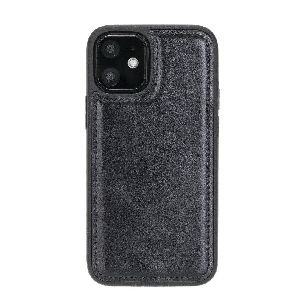 Bouletta Flexible Leather Back Cover for Apple iPhone 12 Series iPhone 12 Mini / Black