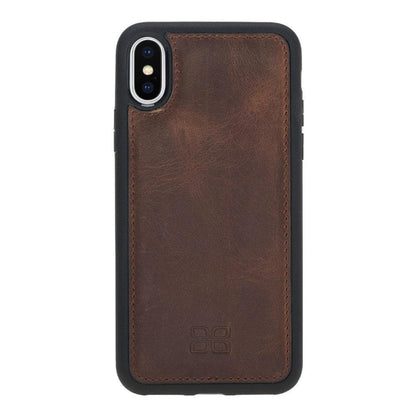 Bouletta Flexible Leather Back Cover for Apple iPhone X Series - X / XS / XR / XS Max Antic Brown / iPhone XS Max