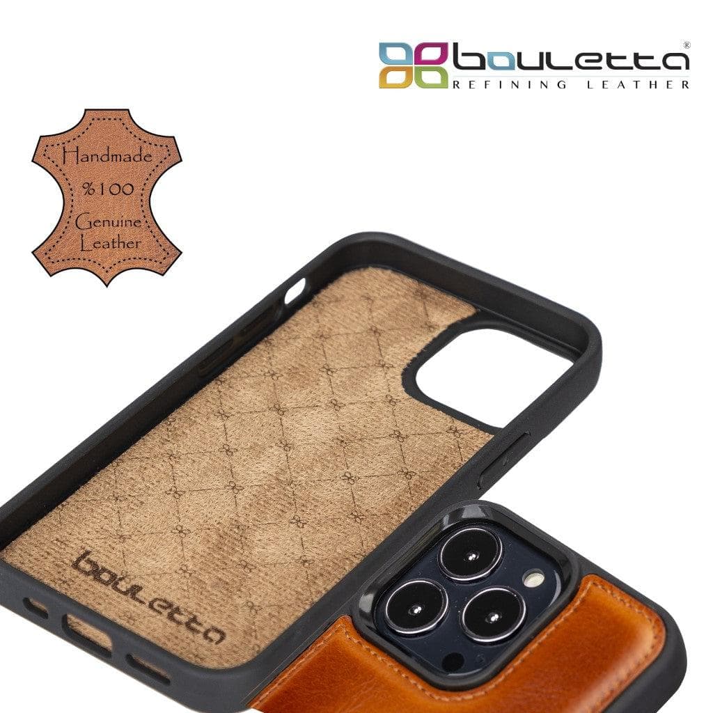 Bouletta Flexible Leather Back Cover with Card Holder for iPhone 13 Series