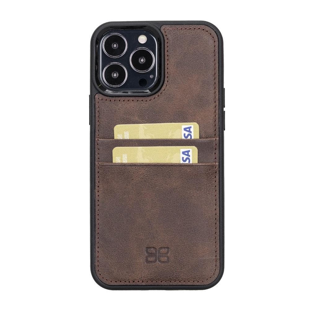 Bouletta Flexible Leather Back Cover with Card Holder for iPhone 13 Series