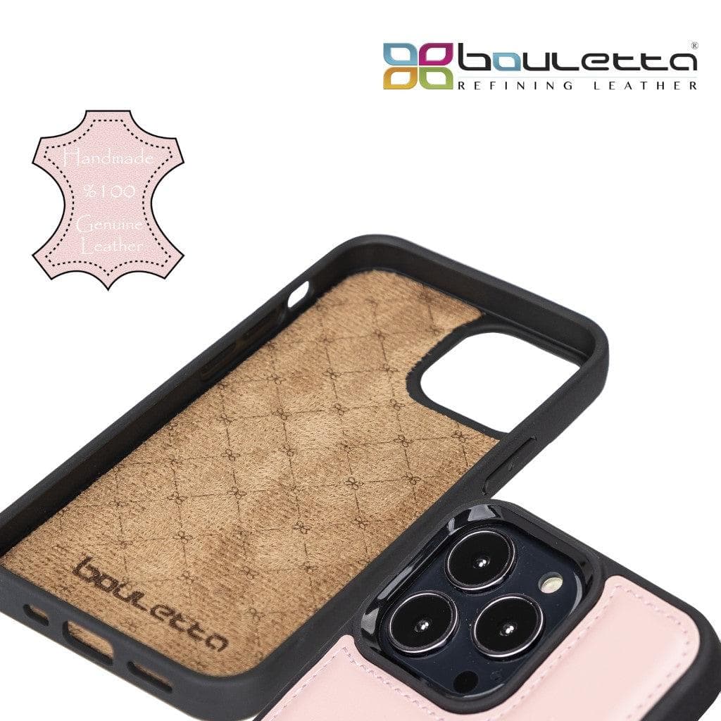 Bouletta Flexible Leather Back Cover with Card Holder for iPhone 13 Series