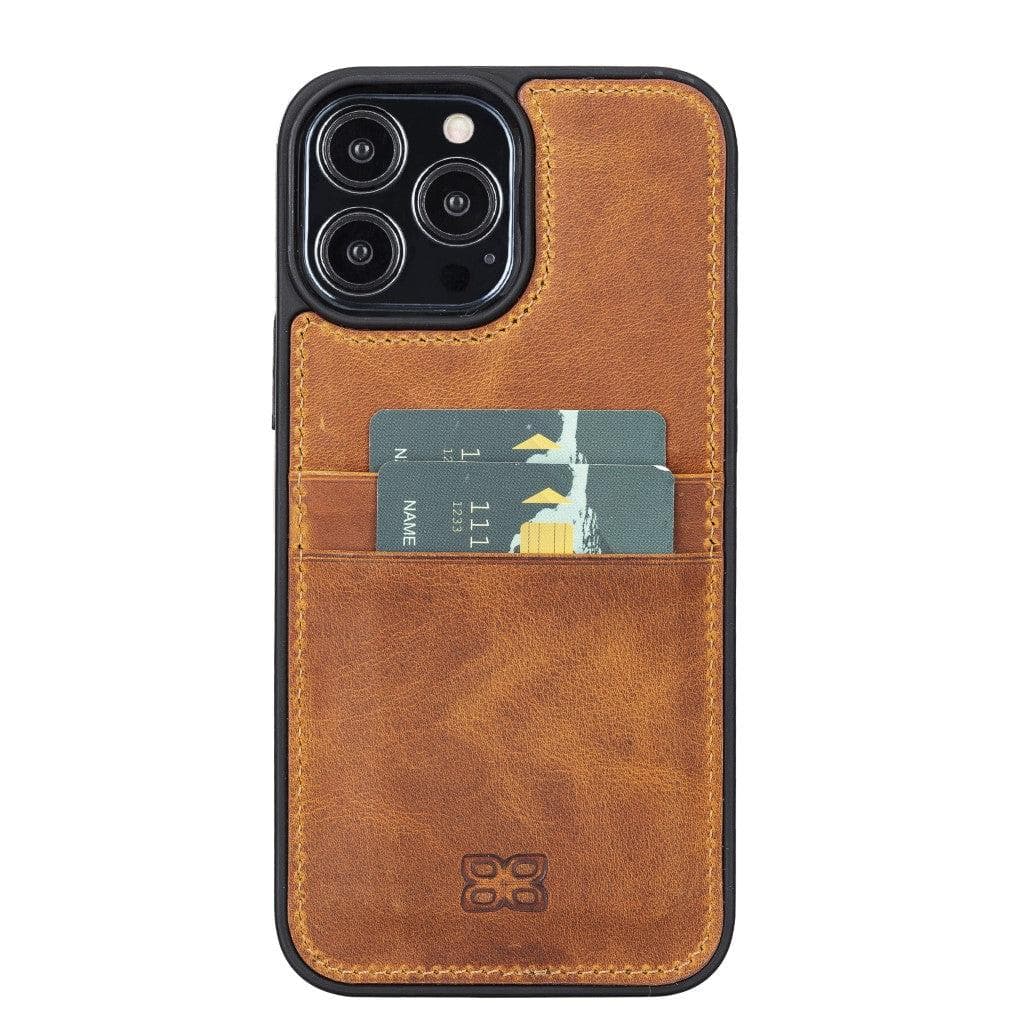 Bouletta Flexible Leather Back Cover with Card Holder for iPhone 13 Series