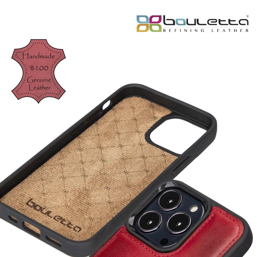 Bouletta Flexible Leather Back Cover with Card Holder for iPhone 13 Series