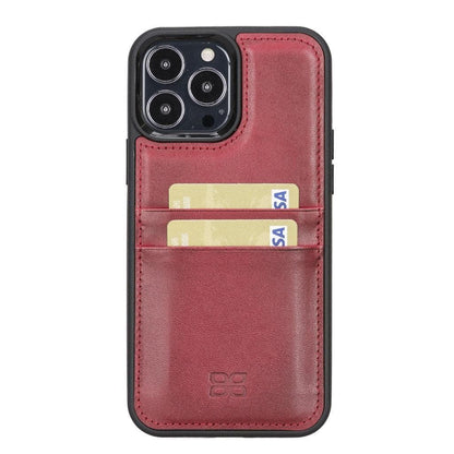 Bouletta Flexible Leather Back Cover with Card Holder for iPhone 13 Series