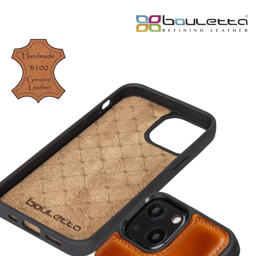 Bouletta Flexible Leather Back Cover with Card Holder for iPhone 13 Series