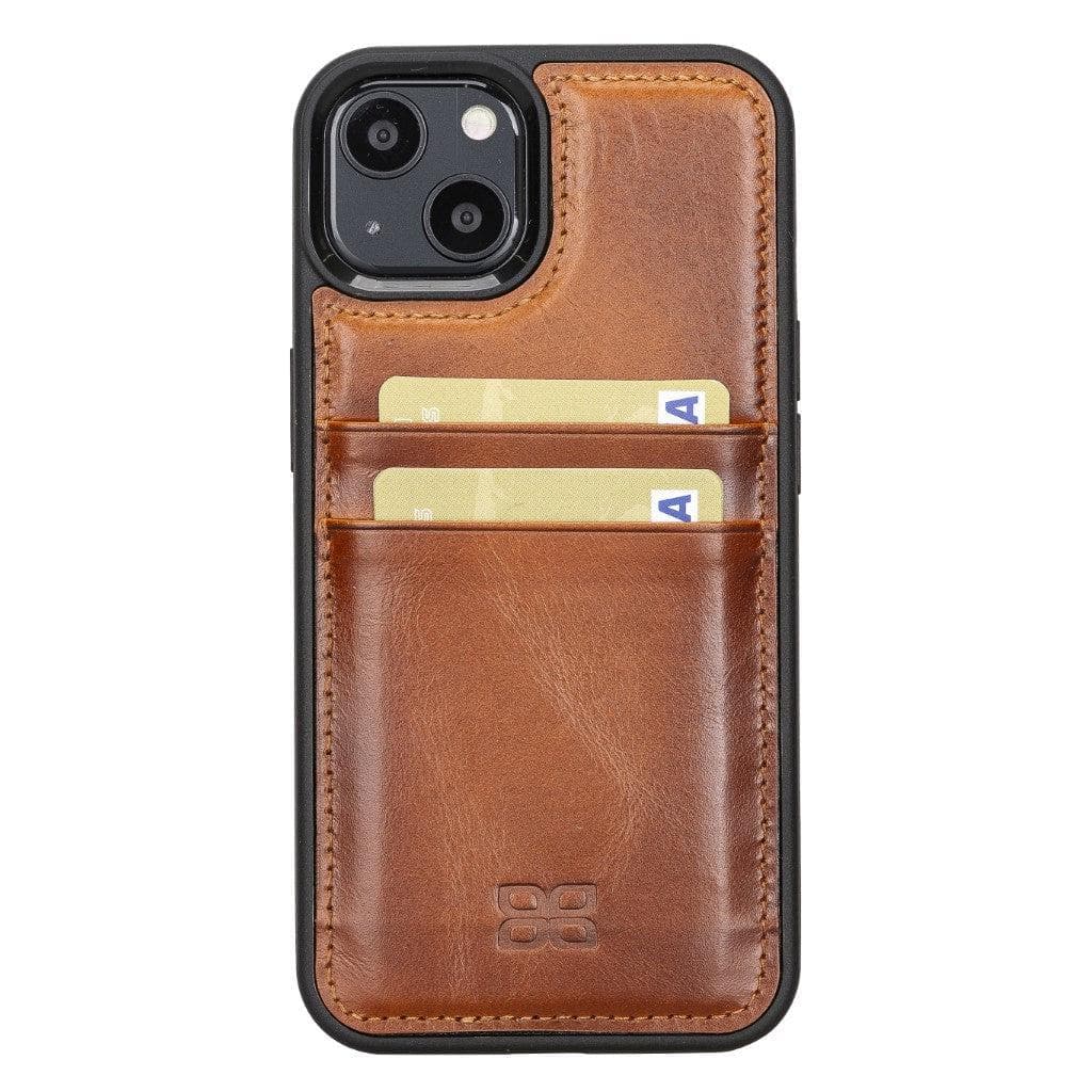 Bouletta Flexible Leather Back Cover with Card Holder for iPhone 13 Series