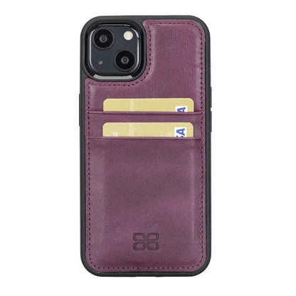 Bouletta Flexible Leather Back Cover with Card Holder for iPhone 13 Series