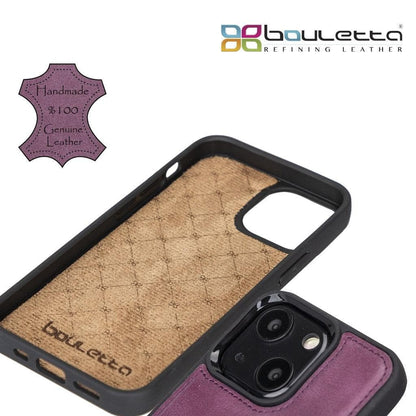 Bouletta Flexible Leather Back Cover with Card Holder for iPhone 13 Series