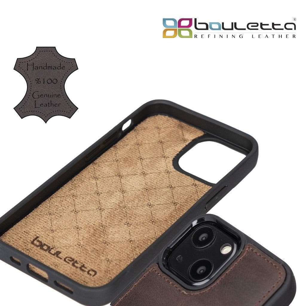 Bouletta Flexible Leather Back Cover with Card Holder for iPhone 13 Series