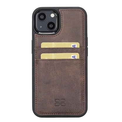 Bouletta Flexible Leather Back Cover with Card Holder for iPhone 13 Series