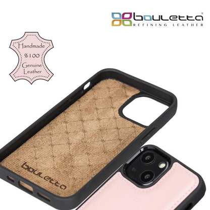 Bouletta Flexible Leather Back Cover with Card Holder for iPhone 13 Series