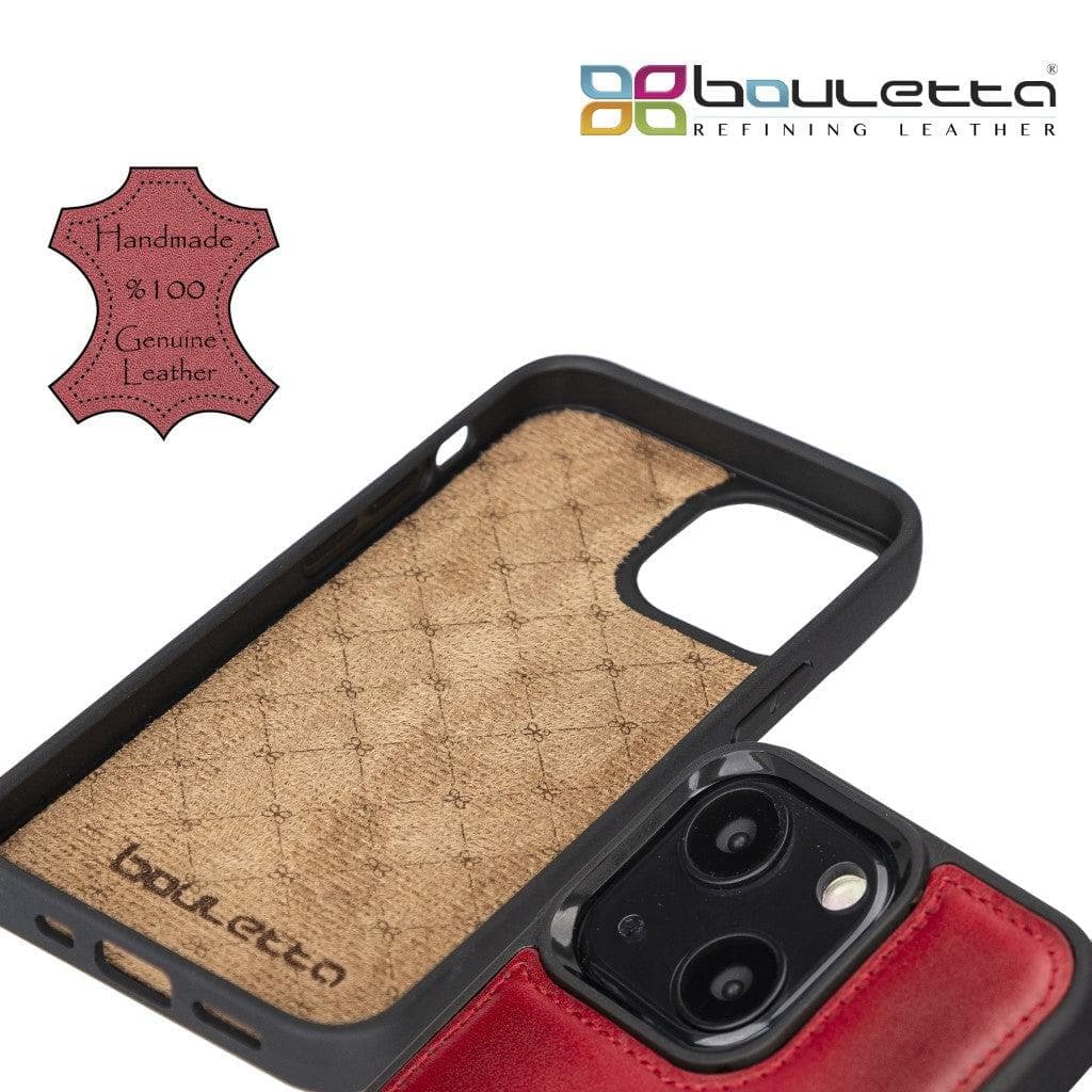 Bouletta Flexible Leather Back Cover with Card Holder for iPhone 13 Series