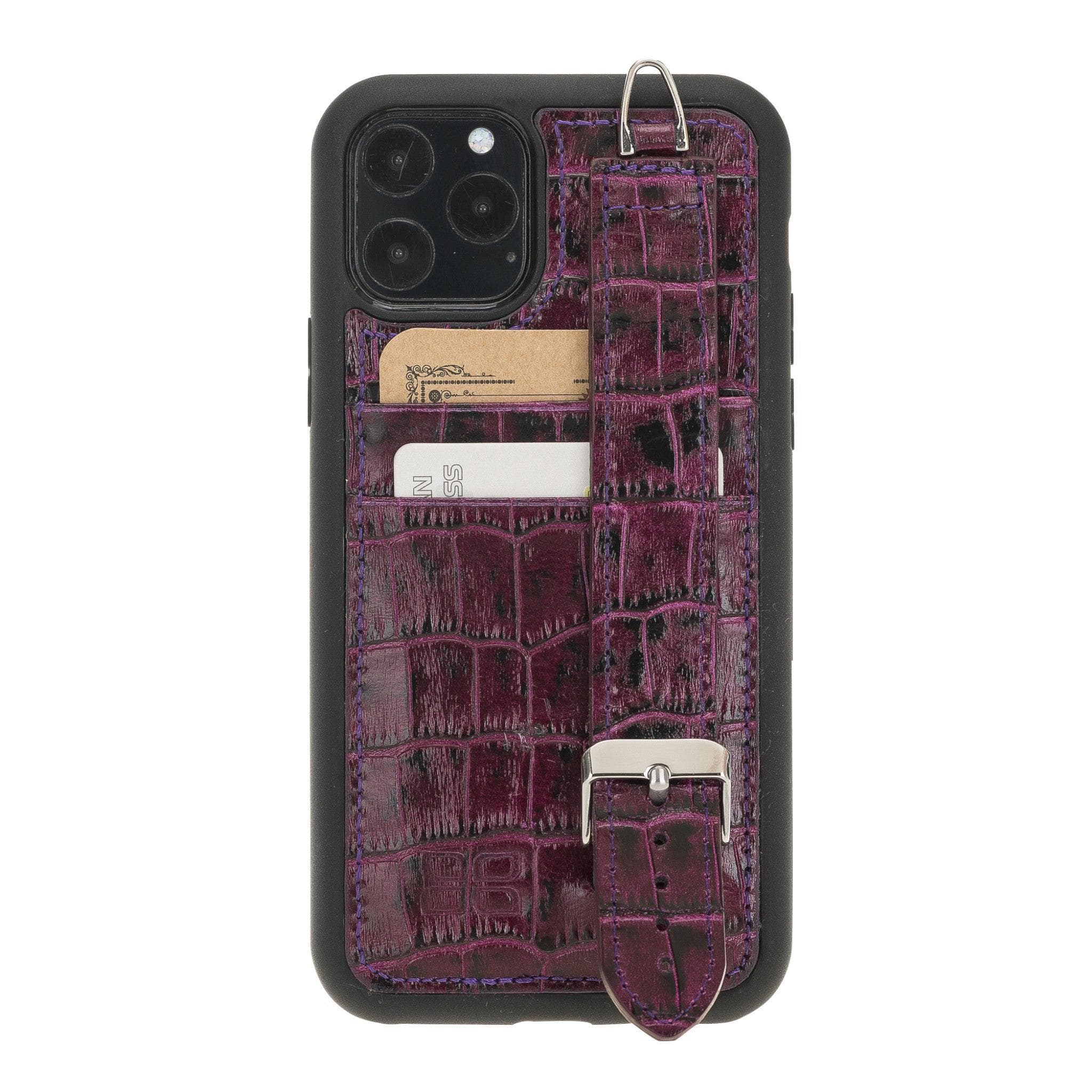 Bouletta Flexible Leather Back Cover with Hand Strap for iPhone 11 Series