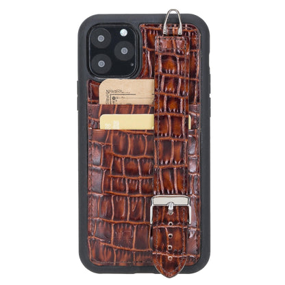 Bouletta Flexible Leather Back Cover with Hand Strap for iPhone 11 Series