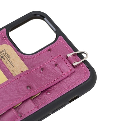 Bouletta Flexible Leather Back Cover with Hand Strap for iPhone 11 Series