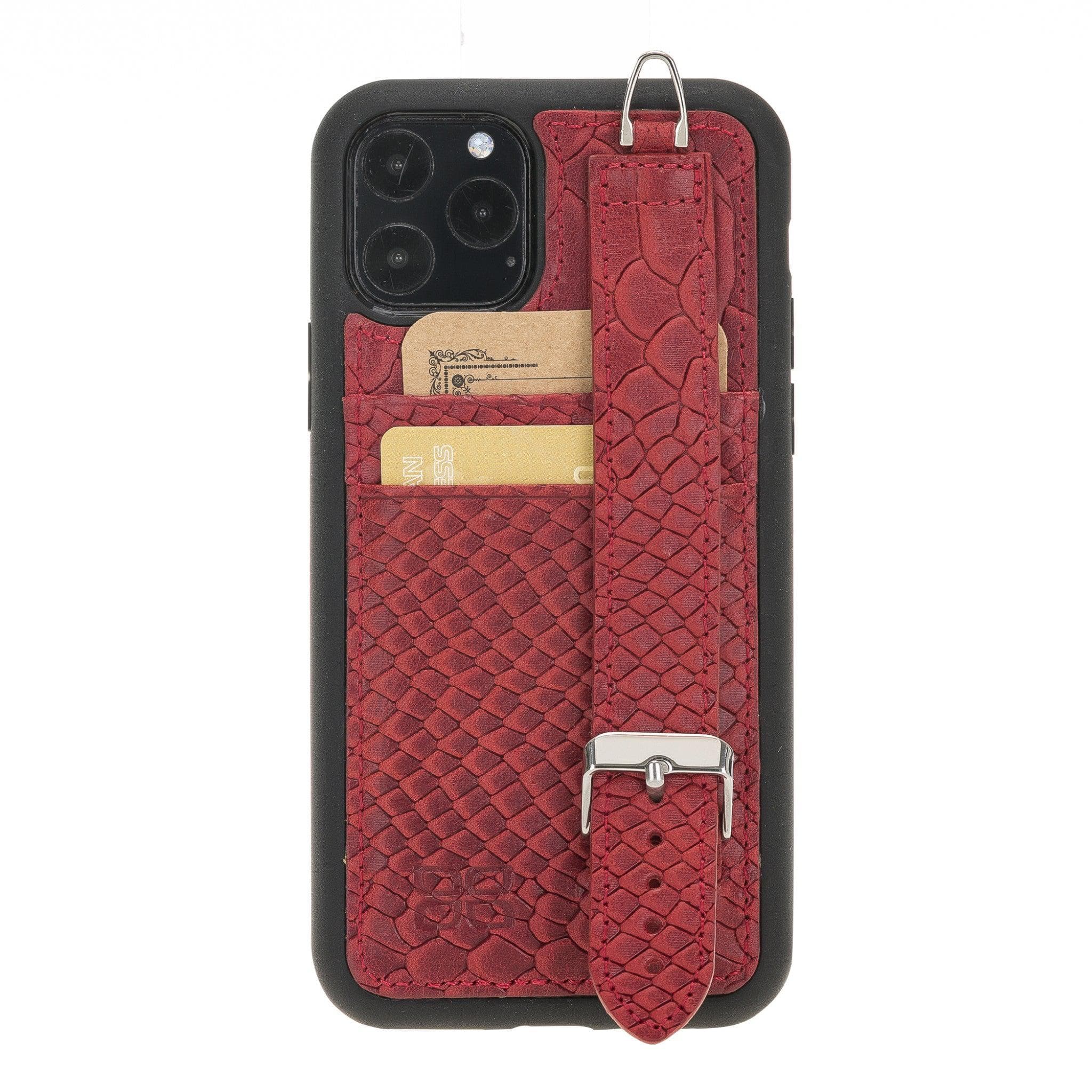 Bouletta Flexible Leather Back Cover with Hand Strap for iPhone 11 Series